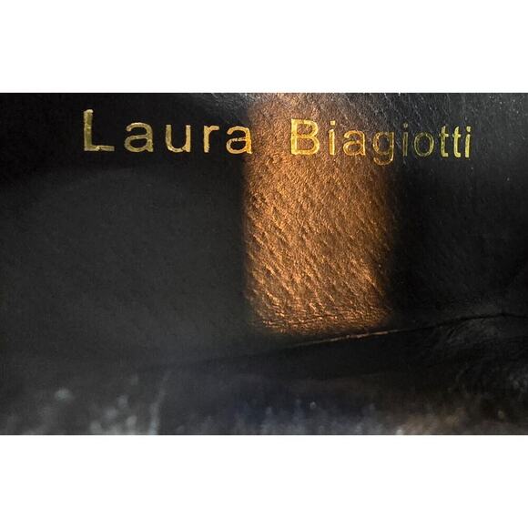 LAURA BIAGIOTTI women's sneakers, leather/SUEDE Size: EU 41 USA 11 Crystal Logo - Picture 9 of 11
